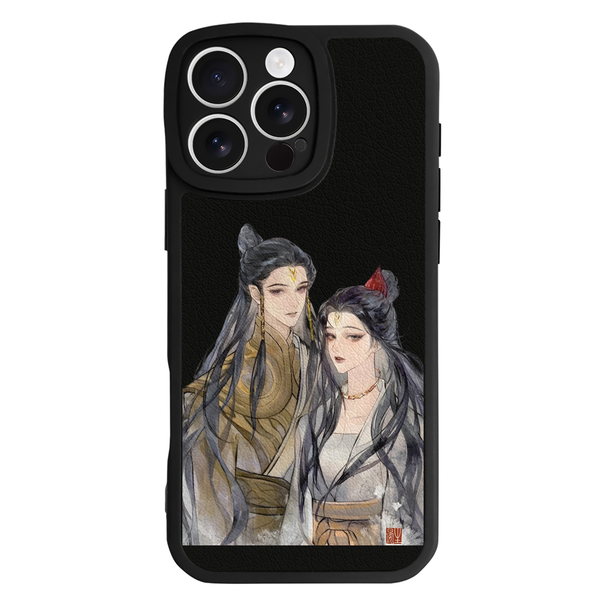 （画像用） Ne Zha 2 ナタ 魔童の大暴れ 【iPhone 16シリーズ対応】シリコンスマホケース（レザー調） 材質：シリコン